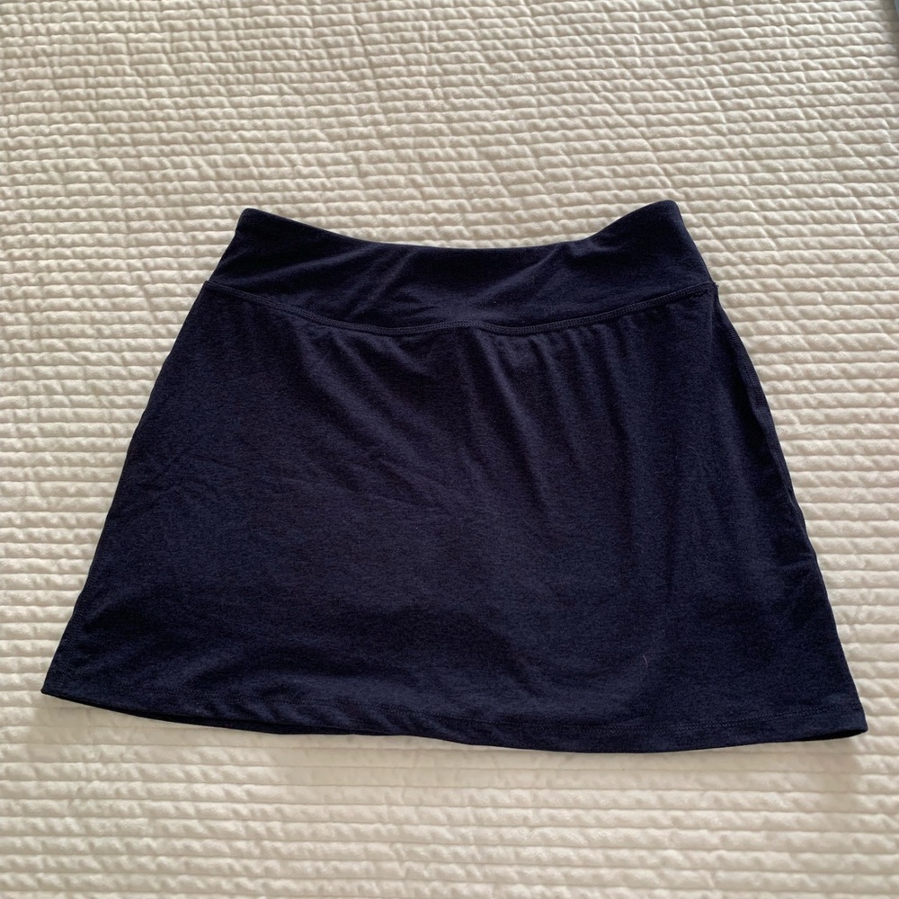 Tangerine Blue A-Line Mini Skirt Casual